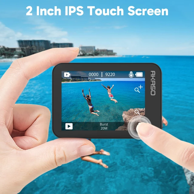 Alt view image 3 of 7 - V50X Native 4K30fps WiFi Action Camera with EIS Touch Screen 4X Zoom 131 feet Waterproof Camera Support External Mic Remote Control with Helmet Accessories (Without 64GB MicroSD Card)