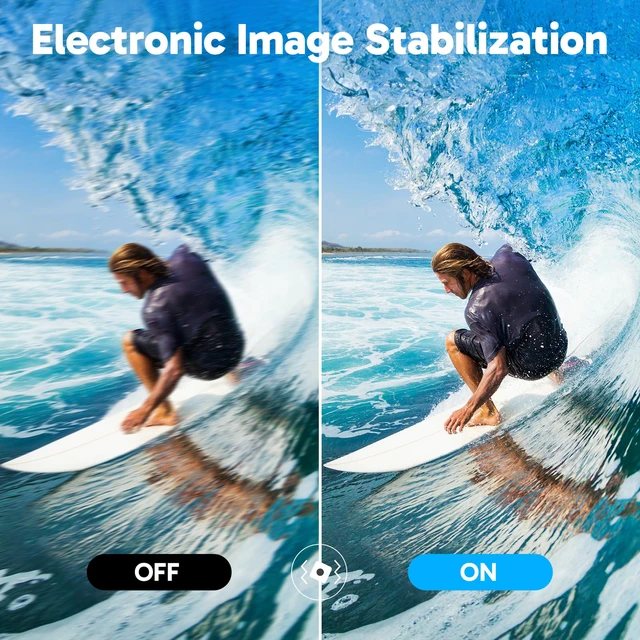 Alt view image 5 of 7 - V50X Native 4K30fps WiFi Action Camera with EIS Touch Screen 4X Zoom 131 feet Waterproof Camera Support External Mic Remote Control with Helmet Accessories (Without 64GB MicroSD Card)