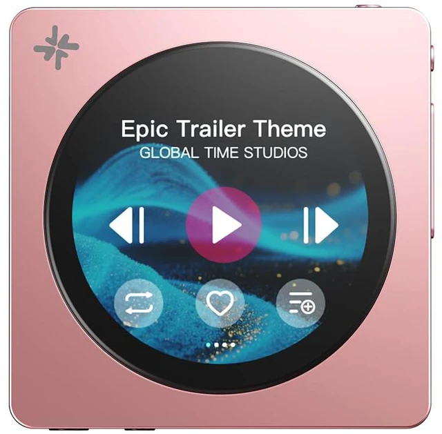 Main image of DISC Portable HiFi Music Player, Dual DAC Digital Audio Player with 3.5mm & 4.4mm Outputs, Bluetooth 5.4 LDAC,Touchscreen (Pink)