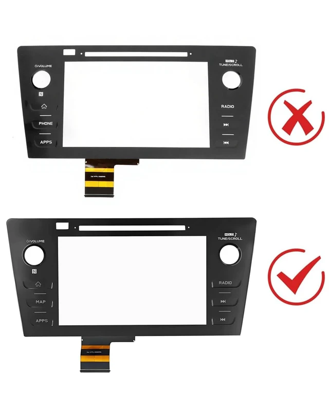 Alt view image 2 of 6 - Touch Screen Digitizer Radio Replacement for 2018 2019 Subaru Legacy & Outback 86471-AL65A 86471-AL68A 86471-AL65B 86471-AL66A with MAP Button