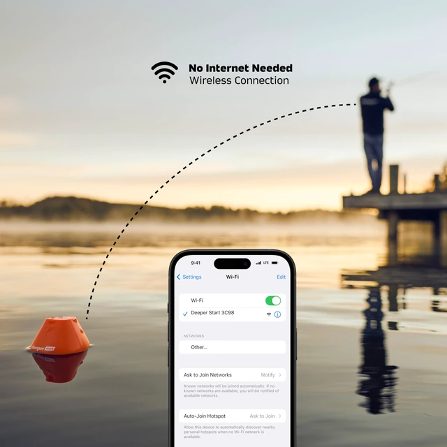 Alt view image 5 of 6 - Start Fish Finder - Portable and Depth Finder for Recreational Fishing from Dock, Shore, Bank or Kayak Castable Smart Sonar with Free User Friendly App