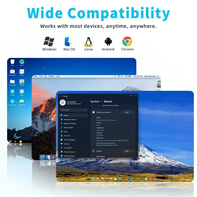 Alt view image 5 of 7 - Laptop Screen Extender 14" - FHD 1080P IPS Laptop Monitor Extender Dual Screen, Portable Monitor for Laptops 13-17" with USB-C/HDMI Port, Built-in Speakers, Plug n Play for Mac, Win, Android
