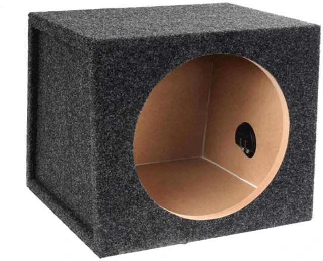Main image of Bbox Single 10 Inch Subwoofer Sealed Enclosure - Car Subwoofer Box & Enclosures - Premium Subwoofer Box Improves Audio Quality, Sound & Bass - Red & Black Spring Terminals - Charcoal