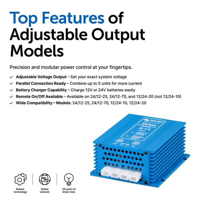 Alt view image 3 of 6 - Orion DC-DC Converter 12/24-Volt 8 amp Non-isolated, High Power