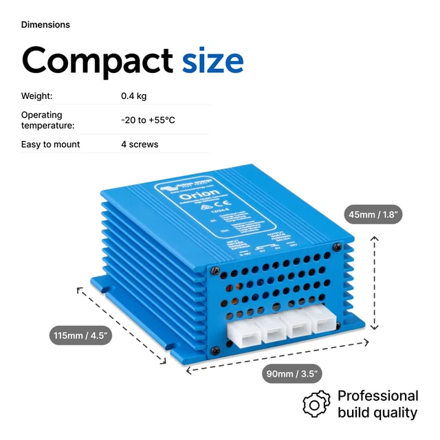 Alt view image 5 of 6 - Orion DC-DC Converter 12/24-Volt 8 amp Non-isolated, High Power