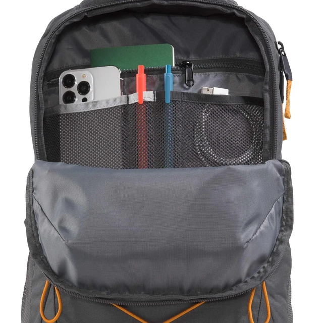 Alt view image 5 of 6 - Jester Everyday Laptop Backpack, Gy/Dust Org, OSFA Commuter Daypack, Water Repellent, Laptop Sleeve