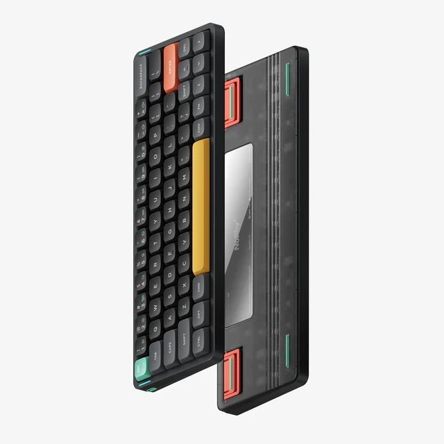 Alt view image 2 of 6 - Air60 V2 Portable Wireless Keyboard 60% Low Profile Mechanical Keyboard Support QMK/VIA Compatible with Windows/mac OS/Linux Supports Bluetooth 5.1/2.4GHz/Wired (USB-C) Gateron Moss Switch
