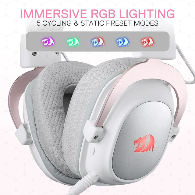 Alt view image 4 of 7 - H510 PRO 3-Mode RGB Gaming Headset - 7.1 Surround Sound - 53MM Audio Drivers in Memory Foam Ear Pads w/Durable Fabric Cover- Multi Platforms Headphone - USB Powered for PC/PS4/NS