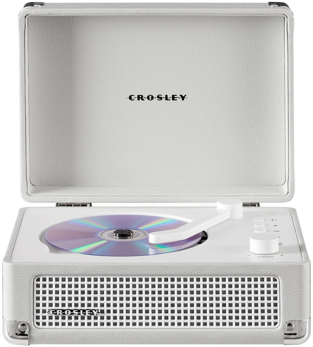 Main image of CR3505A-WS Cruiser CD Player, White Sand Tonearm-Inspired Power Switch, Bluetooth In / Out, Built-in Full-Range Stereo Speakers