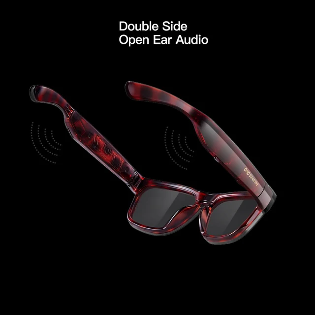 Alt view image 3 of 7 - Open Ear Smart Glasses, UV400 Z87.1 Lightweight Bluetooth Sunglasses Up to 10H Playtime, Hands-Free Calling, Music Playback, Voice Control, Polarized Lens, Unisex for Daily Wear & Outdoor Sports