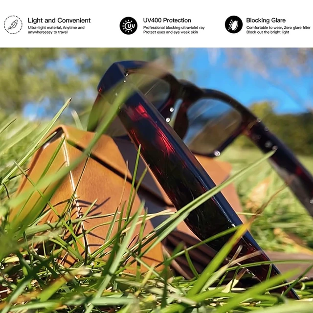 Alt view image 5 of 7 - Open Ear Smart Glasses, UV400 Z87.1 Lightweight Bluetooth Sunglasses Up to 10H Playtime, Hands-Free Calling, Music Playback, Voice Control, Polarized Lens, Unisex for Daily Wear & Outdoor Sports
