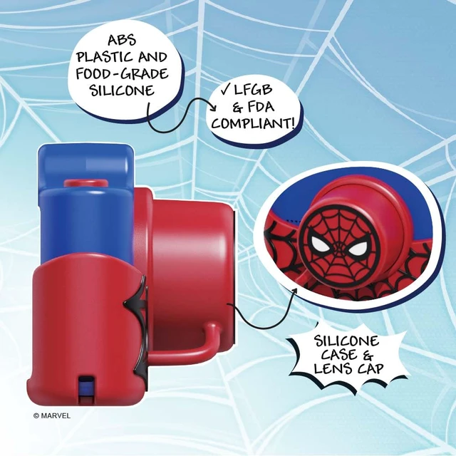 Alt view image 3 of 7 - Spider-Man Official Licensed Kids Camera, 3" Touchscreen Digital Video Camcorder, 48MP Photo, 32GB Memory Card, Gift for Boys & Girls Ages 5+ (Model K) by kiimento