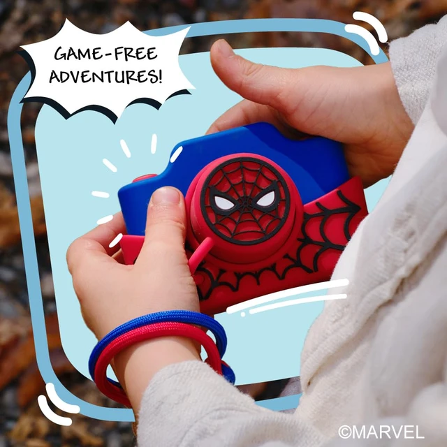 Alt view image 6 of 7 - Spider-Man Official Licensed Kids Camera, 3" Touchscreen Digital Video Camcorder, 48MP Photo, 32GB Memory Card, Gift for Boys & Girls Ages 5+ (Model K) by kiimento