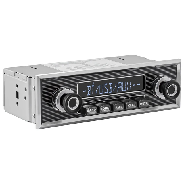 Main image of Single Din Classic Car Stereo Vintage Retro Style Radio for Truck Bluetooth LCD Display AM FM Receiver USB AUX-IN Pre-amp Subwoofer Output