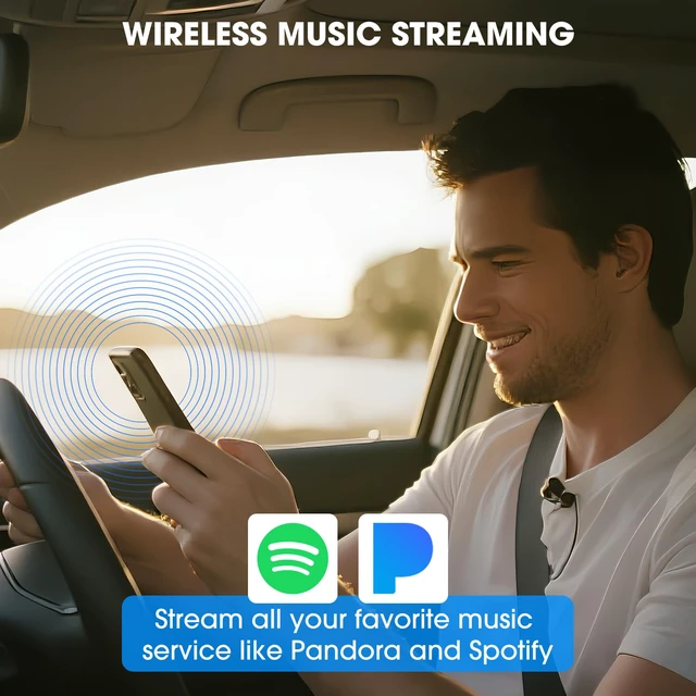 Alt view image 3 of 6 - Single Din Classic Car Stereo Vintage Retro Style Radio for Truck Bluetooth LCD Display AM FM Receiver USB AUX-IN Pre-amp Subwoofer Output