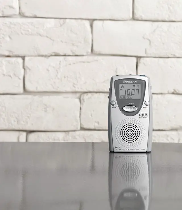 Alt view image 2 of 2 - DT-210 FM-Stereo/AM PLL Synthesized Tuning Pocket Radio