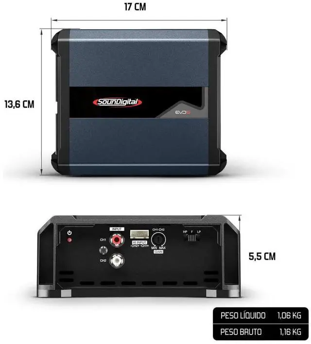 Alt view image 2 of 5 - Car Full Range Amplifier 1200.1-1200 Watts RMS 1 Ohm 1 Channel High Efficiency High Power Amp EVO5