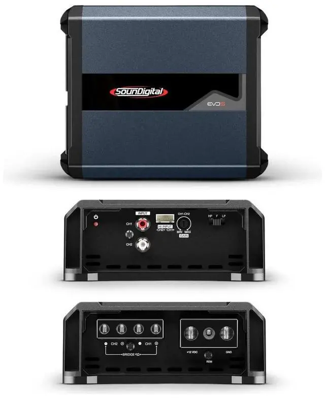Alt view image 3 of 5 - Car Full Range Amplifier 1200.1-1200 Watts RMS 1 Ohm 1 Channel High Efficiency High Power Amp EVO5