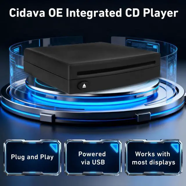 Alt view image 3 of 6 - Vehicle CD Player, OE Integrated Vehicle CD Player via USB Radio Connection