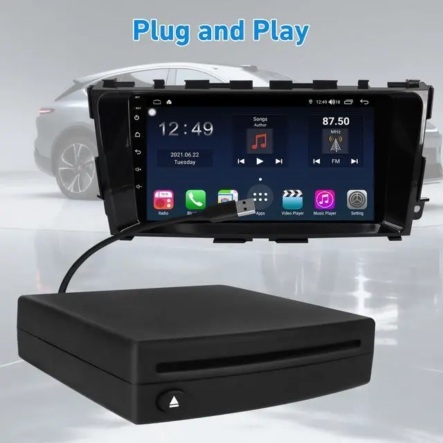 Alt view image 5 of 6 - Vehicle CD Player, OE Integrated Vehicle CD Player via USB Radio Connection