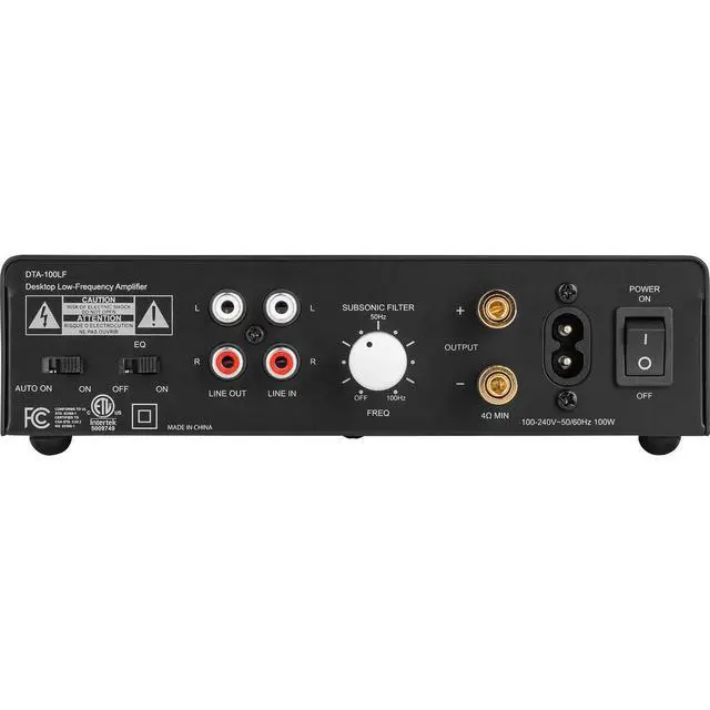 Alt view image 4 of 5 - DTA-100LF Desktop Low-Frequency Amplifier with EQ