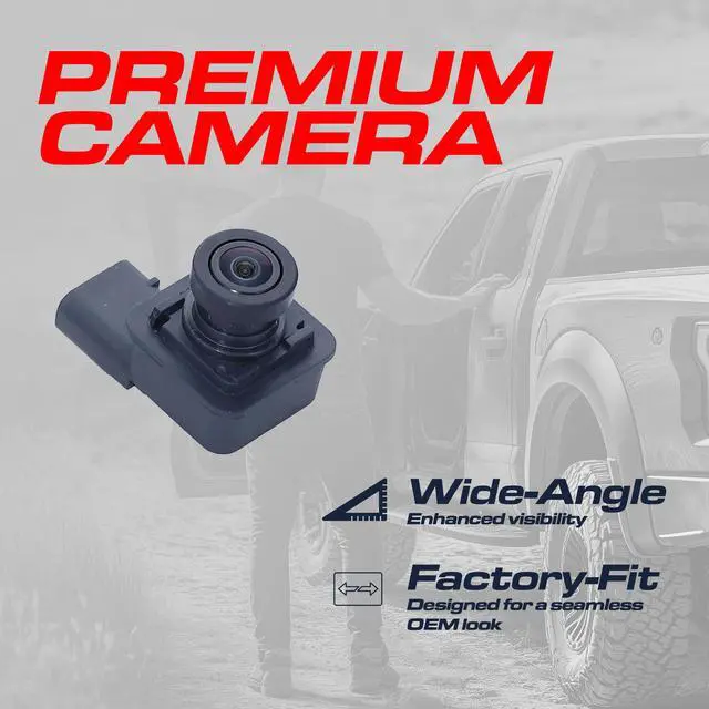 Alt view image 3 of 4 - Replacement for Ford F150 Regular Cab/Extended Cab/Crew Cab w/o Trailer Hook-Up Lamp (2018-2020) Backup Camera OE Part # JL3Z-19G490-C