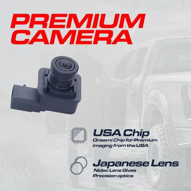 Alt view image 4 of 4 - Replacement for Ford F150 Regular Cab/Extended Cab/Crew Cab w/o Trailer Hook-Up Lamp (2018-2020) Backup Camera OE Part # JL3Z-19G490-C