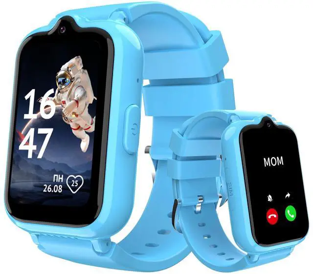 Main image of 4G Kids Watch with GPS Tracker | Kids Smart Watch with Video & Voice Calling Alarm SOS Pedometer Calculator Camera HD Touch Screen School Mode, Gift Watches for Kid, Boys and Girls Age 5-12