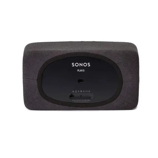 Alt view image 3 of 4 - Speaker Cover for Sonos Play 5 - Charcoal Black | Premium Knitted Speaker Cover | Acoustic Transparency & Custom Fit