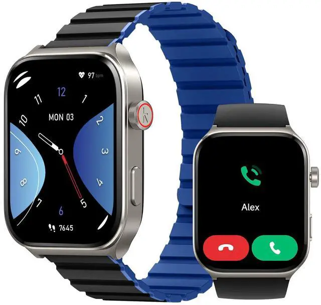 Main image of Smartwatch for Men Women(Answer/Make Call), Smart Watches Compatible with Android & iPhone, 2.01'' AMOLED Display Fitness Tracker Watch with Alexa, Heart Rate/Sleep/SpO2 Monitor, 3ATM Waterproof