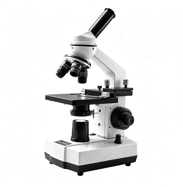 Main image of Microscope for Adults Kids Students, High-Power Biological Compound Microscope Kit, Metal-Body, with Movable Calipers, Abbe Condenser, for School Lab & Home Schooling, with Slides Set & Phone Adapter