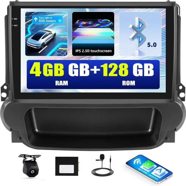 Main image of 4G+128G Android 15 Car Stereo for Chevrolet Chevy Malibu 2013-2015 with Wireless Carplay Android Auto, 9" Incell Touchscreen Car Radio with GPS Navigation WiFi Bluetooth FM/RDS Radio HD Backup Camera