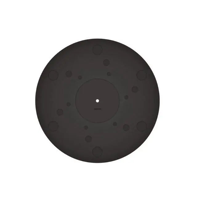 Alt view image 2 of 3 - BR-12 Turntable Mat (includes a Strobo disc and overhang gauge)