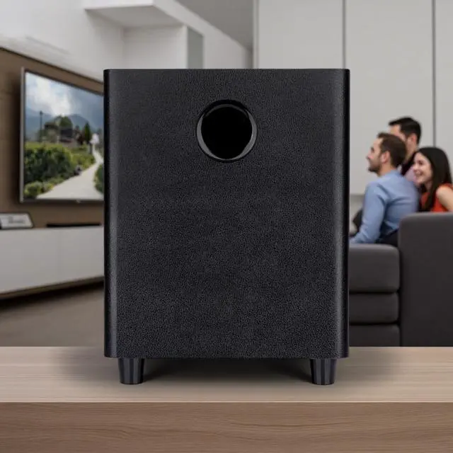 Alt view image 3 of 4 - 8 Inch Passive Subwoofer, 100W Power Heavy Bass Powerful Sound Synthetic Fiber Wood Material, Passive Speaker for Home Theater Party Plug and Play