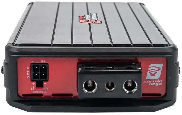 Alt view image 4 of 4 - Cerwin Vega 500W RMS 2-Channel Class-D Digital Amplifier | Powerful Bass Knob & Exceptional Frequency Response for Car Audio | VCU82