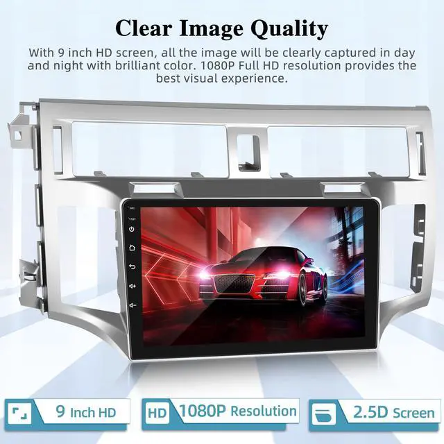 Alt view image 2 of 4 - 2+64G Android Car Stereo for Toyota Avalon 2005-2010 - Wireless Carplay and Android Auto - Car Radio with 9 inch Touch Screen/Multiple UI/WiFi/GPS/Mirror Link/SWC + AHD Backup Camera