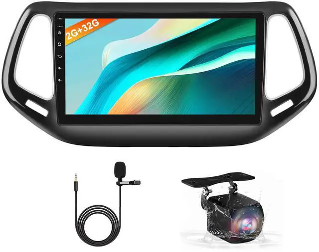 Main image of Android 13 Car Stereo Radio for Jeep Compass 2017-2020 10.1 Inch Touchscreen Wireless CarPlay Android Auto Bluetooth GPS FM