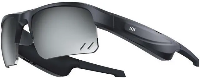 Main image of Liszt Sports Audio Sunglasses,Smart Bluetooth Glasses for Cycling,Running,and Hiking.Black Frame & Polarized Mirror silver