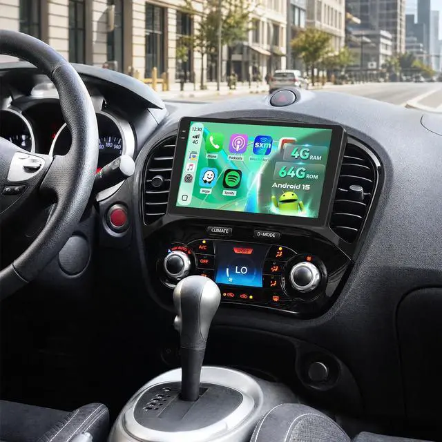 Main image of 5Ghz WiFi 4G+64G Android 15 Radio for Nissan Juke 2011-2016 Car Stereo with Wireless Carplay Android Auto,5.0 Bluetooth,Build-in EQ,9inch IPS Touchscreen,GPS,FM/RDS SWC AHD Backup Camera MIC