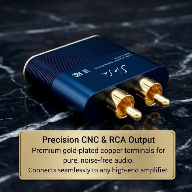 Alt view image 3 of 4 - 5 LDAC Bluetooth to RCA Audio Receiver | Hi-Fi Wireless DAC adapter with aptX Adaptive / HD & AAC. 3.5mm Aux In, Headphone Amp for Studio & Home Stereo