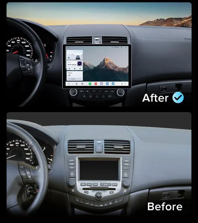Alt view image 2 of 4 - 11.5''Car Radio for Honda Accord 7th Stereo 2003-2007 with Wireless CarPlay & Android Auto/Android 13 /5G WiFi/TouchScreen/FM/AM/4GB RAM + 64GB ROM