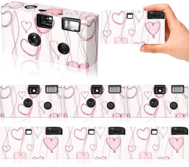 Main image of 8 Pack Disposable Camera Bulk for Wedding 35mm Film Single Use Camera with Flash for Birthday Party Graduation Travel Anniversary Honeymoon Gathering Event Favors