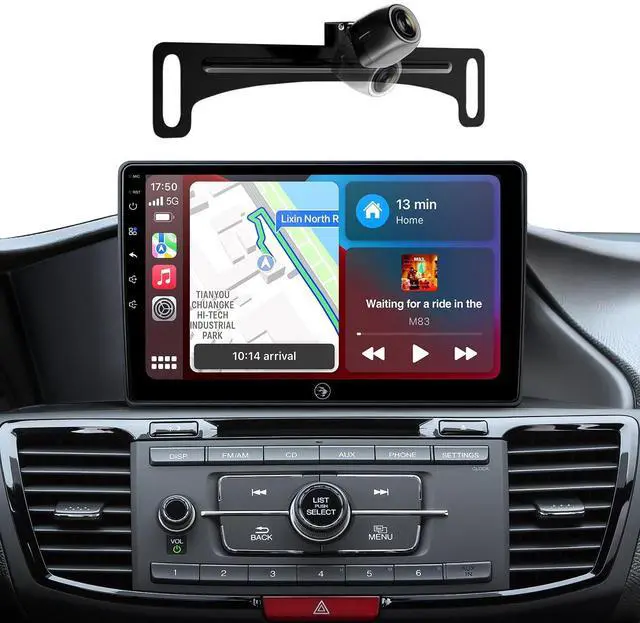 Main image of 10.2 Inch Car Radio Stereo for Honda Accord 9th 2013-2017 Upgrade IPS HD Touch Screen Wireless CarPlay Android Auto/GPS/SWC/Bluetooth/HD Backup Camera