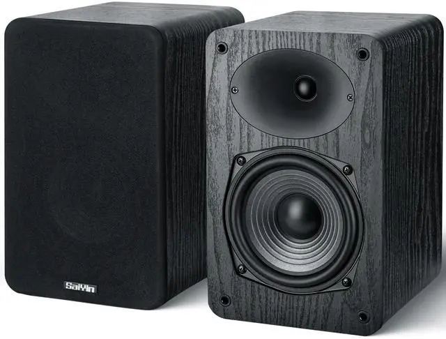 Main image of Passive Bookshelf Speakers 50W×2 Power, 5.25" Woofer & 20mm Silk Dome Tweeter Stereo Speakers, Enhanced Vocal Clarity, 4 , Passive Speakers for Home Audio, Receiver or Amplifier Required