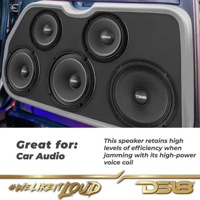Alt view image 3 of 4 - PRO-68XA 6.5 Special Edition 10th Anniversary Mid-Bass Loudspeaker 500 Watts Max 8-Ohms - Door Speakers for Car or Truck Stereo Sound System - 1 Speaker