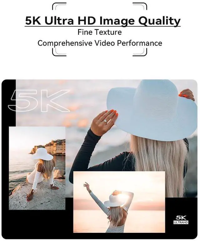 Alt view image 2 of 4 - 5K Digital Cameras for Photography - 64MP 12X Optical Zoom Travel Content Creator Camera & YouTube Vlogging Camera with Flip Screen, Microphone & Tripod Grip, 64GB Memory Card