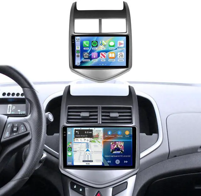 Main image of 4G+64G Car Radio Stereo for Chevrolet Aveo 2011-2015, 9inch in-Cell Touchscreen/Android 15/Wireless CarPlay/Android Auto/DSP EQ/GPS/WiFi/5.0Bluetooth/FM/RDS/SWC/AHD Backup Camera