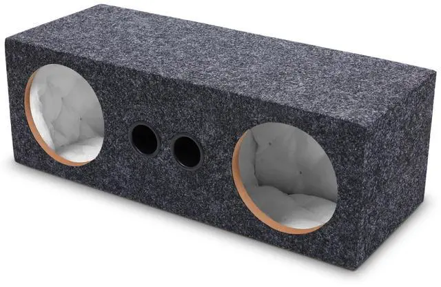 Main image of 6.5 Inch Car Audio Enclosure Box, Sealed Covered Car Audio Vehicle Speaker Box with 2 Slot Port Vent for Improves Stereo and Sound System Accessories