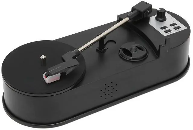 Main image of Turntable Record Player, Mini Portable USB to MP3 Converter, Vintage Player Support 33,45 PRM, with 3.5mm Stereo,USB, Memory Card Slot for Music Lovers(to MP3)
