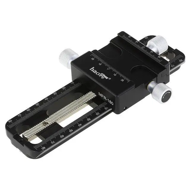 Alt view image 2 of 4 - MFR-180 Macro Focusing Rail Rack Slider for Precision Focus Stacking Stack Nodal Slide Macro Close-up Close Up Photography Built-in Arca Swiss Type Quick Release Clamp and Arca Dovetail Groove